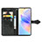 Leather Case Stands Fashionable Pattern Flip Cover Holder for Huawei Honor 60 SE 5G