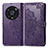 Leather Case Stands Fashionable Pattern Flip Cover Holder for Huawei Honor Magic4 Pro 5G Purple