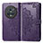 Leather Case Stands Fashionable Pattern Flip Cover Holder for Huawei Honor Magic5 Pro 5G Purple