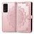 Leather Case Stands Fashionable Pattern Flip Cover Holder for Huawei Honor V40 5G