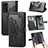 Leather Case Stands Fashionable Pattern Flip Cover Holder for Huawei Honor V40 5G