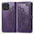 Leather Case Stands Fashionable Pattern Flip Cover Holder for Huawei Honor X30i Purple