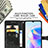 Leather Case Stands Fashionable Pattern Flip Cover Holder for Huawei Honor X7a