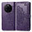 Leather Case Stands Fashionable Pattern Flip Cover Holder for Huawei Mate 50E Purple