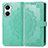 Leather Case Stands Fashionable Pattern Flip Cover Holder for Huawei Nova 10 SE Green