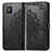 Leather Case Stands Fashionable Pattern Flip Cover Holder for Huawei Nova 8 SE 4G Black