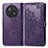 Leather Case Stands Fashionable Pattern Flip Cover Holder for Huawei Nova Y91 Purple