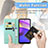 Leather Case Stands Fashionable Pattern Flip Cover Holder for Motorola Moto E20