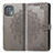 Leather Case Stands Fashionable Pattern Flip Cover Holder for Motorola Moto Edge 20 Lite 5G Gray