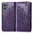 Leather Case Stands Fashionable Pattern Flip Cover Holder for Motorola Moto G 5G (2023) Purple