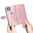 Leather Case Stands Fashionable Pattern Flip Cover Holder for Motorola Moto G100 5G