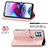 Leather Case Stands Fashionable Pattern Flip Cover Holder for Motorola Moto G100 5G