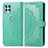 Leather Case Stands Fashionable Pattern Flip Cover Holder for Motorola Moto G100 5G Green