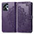 Leather Case Stands Fashionable Pattern Flip Cover Holder for Motorola Moto G13 Purple