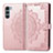 Leather Case Stands Fashionable Pattern Flip Cover Holder for Motorola Moto G200 5G