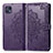 Leather Case Stands Fashionable Pattern Flip Cover Holder for Motorola Moto G50 5G Purple