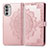 Leather Case Stands Fashionable Pattern Flip Cover Holder for Motorola MOTO G52