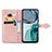 Leather Case Stands Fashionable Pattern Flip Cover Holder for Motorola Moto G62 5G