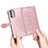 Leather Case Stands Fashionable Pattern Flip Cover Holder for Motorola Moto G82 5G