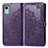 Leather Case Stands Fashionable Pattern Flip Cover Holder for Nokia C12 Plus Purple