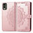 Leather Case Stands Fashionable Pattern Flip Cover Holder for Nokia C210