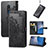 Leather Case Stands Fashionable Pattern Flip Cover Holder for Nokia C3