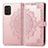 Leather Case Stands Fashionable Pattern Flip Cover Holder for Nokia G100 Rose Gold