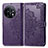 Leather Case Stands Fashionable Pattern Flip Cover Holder for OnePlus 11 5G Purple