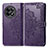 Leather Case Stands Fashionable Pattern Flip Cover Holder for OnePlus 11R 5G Purple