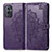 Leather Case Stands Fashionable Pattern Flip Cover Holder for OnePlus 9 Pro 5G Purple