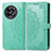 Leather Case Stands Fashionable Pattern Flip Cover Holder for OnePlus Ace 2 5G Green