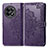 Leather Case Stands Fashionable Pattern Flip Cover Holder for OnePlus Ace 2 5G Purple