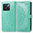 Leather Case Stands Fashionable Pattern Flip Cover Holder for OnePlus Ace Pro 5G Green