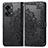 Leather Case Stands Fashionable Pattern Flip Cover Holder for OnePlus Nord 2T 5G Black