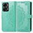 Leather Case Stands Fashionable Pattern Flip Cover Holder for OnePlus Nord 2T 5G Green