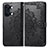 Leather Case Stands Fashionable Pattern Flip Cover Holder for OnePlus Nord 3 5G Black