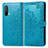 Leather Case Stands Fashionable Pattern Flip Cover Holder for OnePlus Nord CE 5G Blue