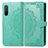 Leather Case Stands Fashionable Pattern Flip Cover Holder for OnePlus Nord CE 5G Green