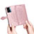 Leather Case Stands Fashionable Pattern Flip Cover Holder for OnePlus Nord N300 5G