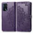 Leather Case Stands Fashionable Pattern Flip Cover Holder for Oppo A16s Purple