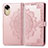 Leather Case Stands Fashionable Pattern Flip Cover Holder for Oppo A17K