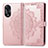 Leather Case Stands Fashionable Pattern Flip Cover Holder for Oppo A18