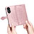 Leather Case Stands Fashionable Pattern Flip Cover Holder for Oppo A18