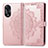 Leather Case Stands Fashionable Pattern Flip Cover Holder for Oppo A38