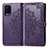 Leather Case Stands Fashionable Pattern Flip Cover Holder for Oppo A54 4G Purple