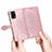 Leather Case Stands Fashionable Pattern Flip Cover Holder for Oppo A74 4G