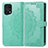 Leather Case Stands Fashionable Pattern Flip Cover Holder for Oppo Find X5 5G Green