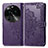 Leather Case Stands Fashionable Pattern Flip Cover Holder for Oppo Find X6 5G Purple