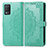 Leather Case Stands Fashionable Pattern Flip Cover Holder for Realme 8 5G Green