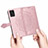 Leather Case Stands Fashionable Pattern Flip Cover Holder for Realme 8i